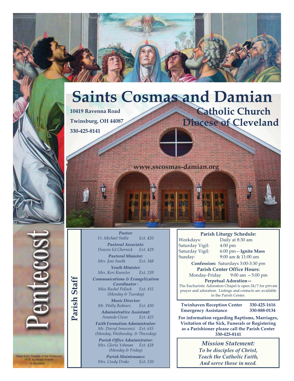 Saints Cosmas and Damian Catholic Church Diocese of Cleveland