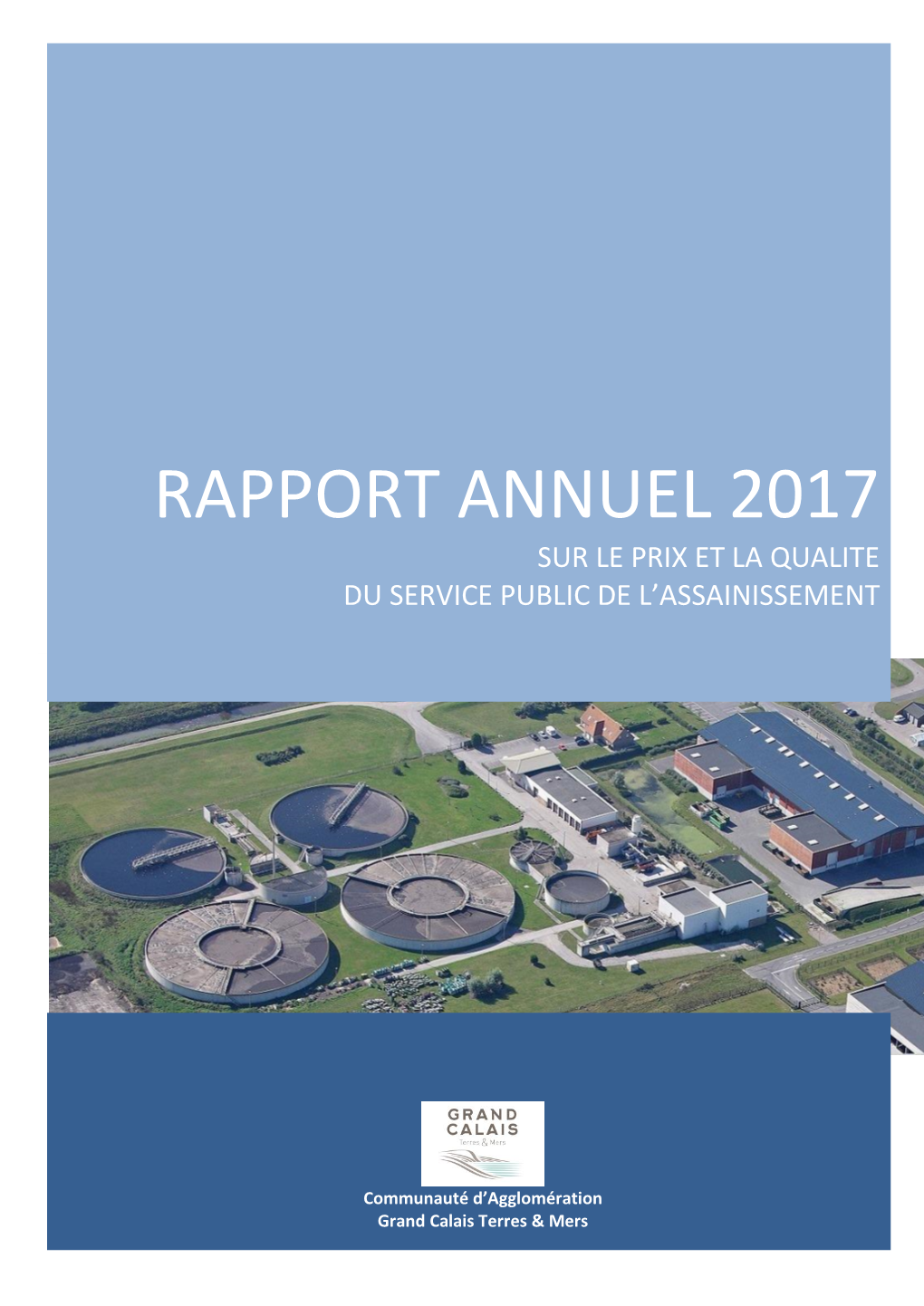 Rapport Annuel 2017 Sur Le Prix Et La Qualite Du Service Public De L’Assainissement