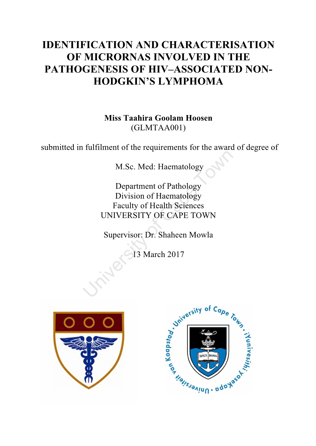 Hodgkin's Lymphoma