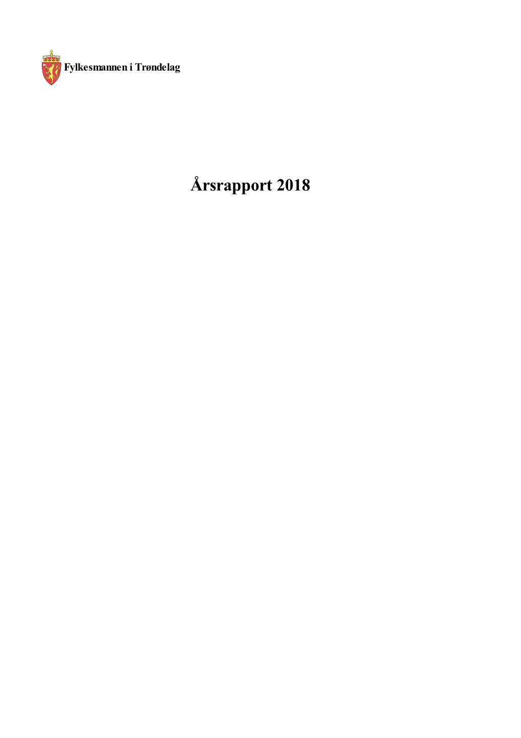 Årsrapport for Trøndelag 4.3.2019