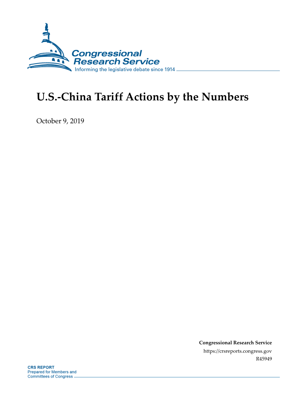 U.S.-China Tariff Actions by the Numbers