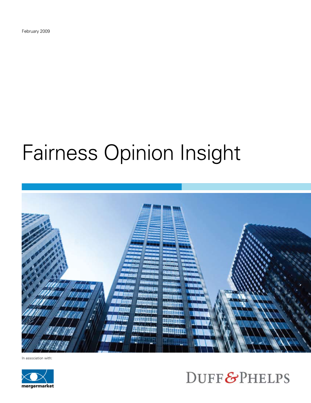 Fairness Opinion Insight