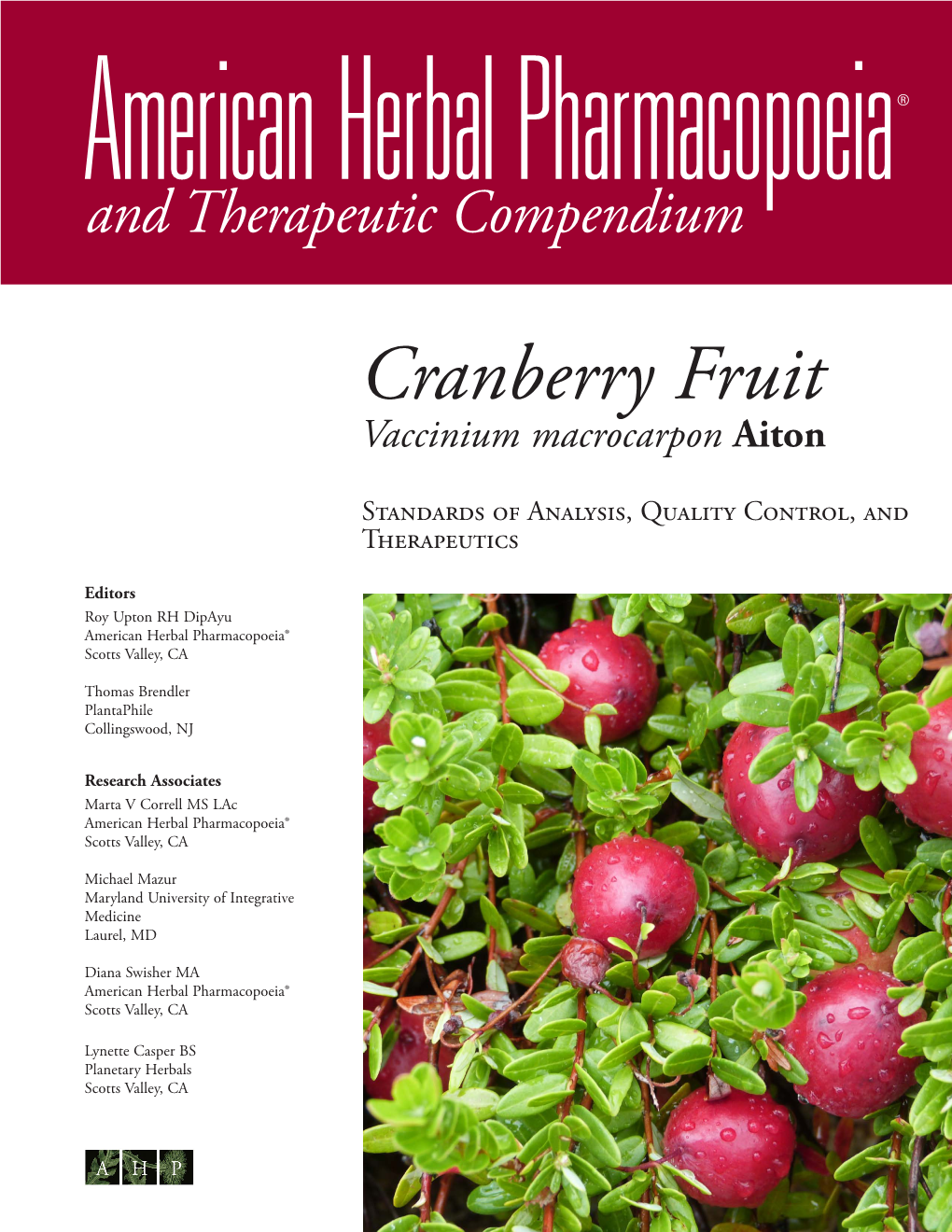 Cranberry Fruit Vaccinium Macrocarpon Aiton