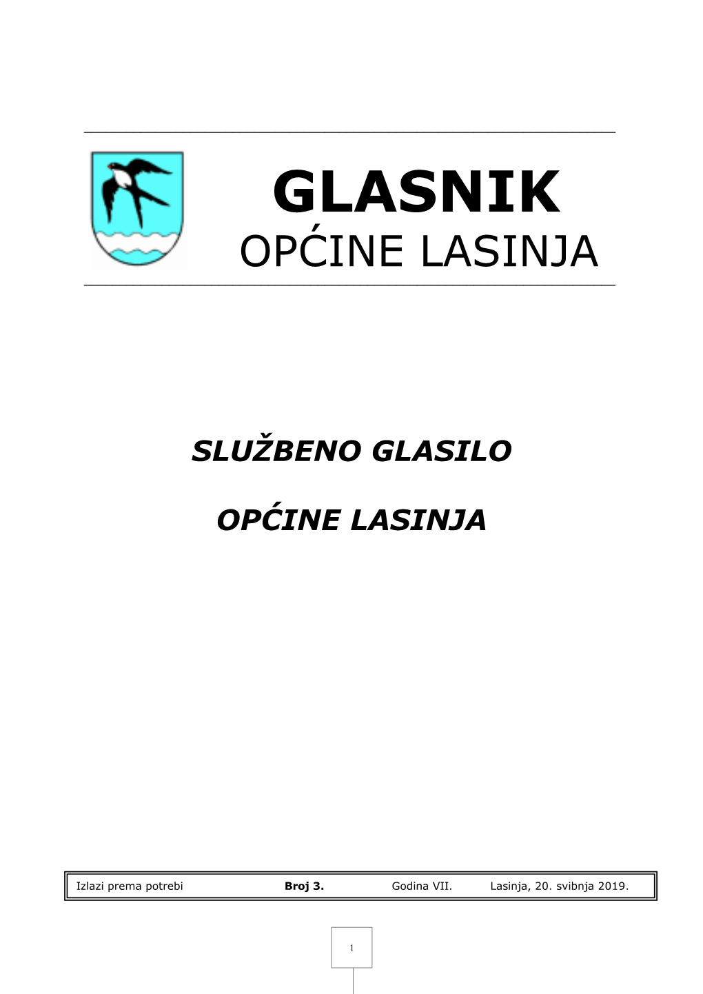 Broj 3/2019 Glasnik Općine Lasinja 20