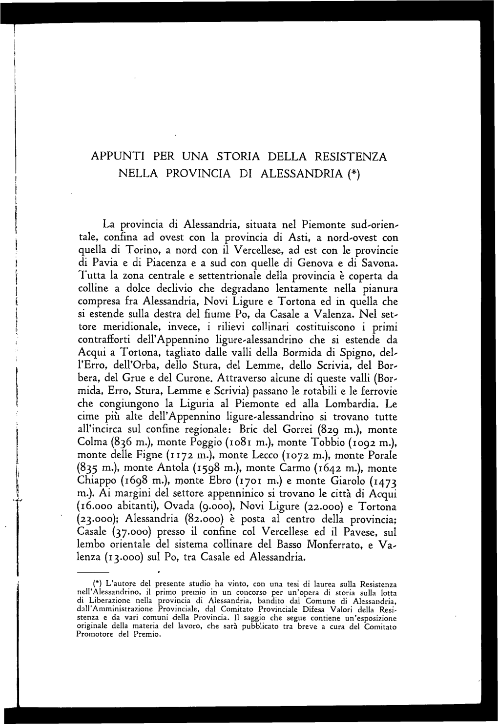 La Provincia Di Alessandria, Situata Nel Piemonte