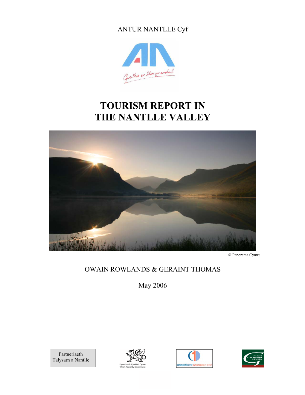 Tourism Report in the Nantlle Valley