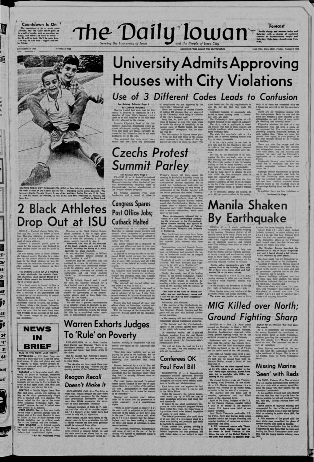 Daily Iowan (Iowa City, Iowa), 1968-08-02