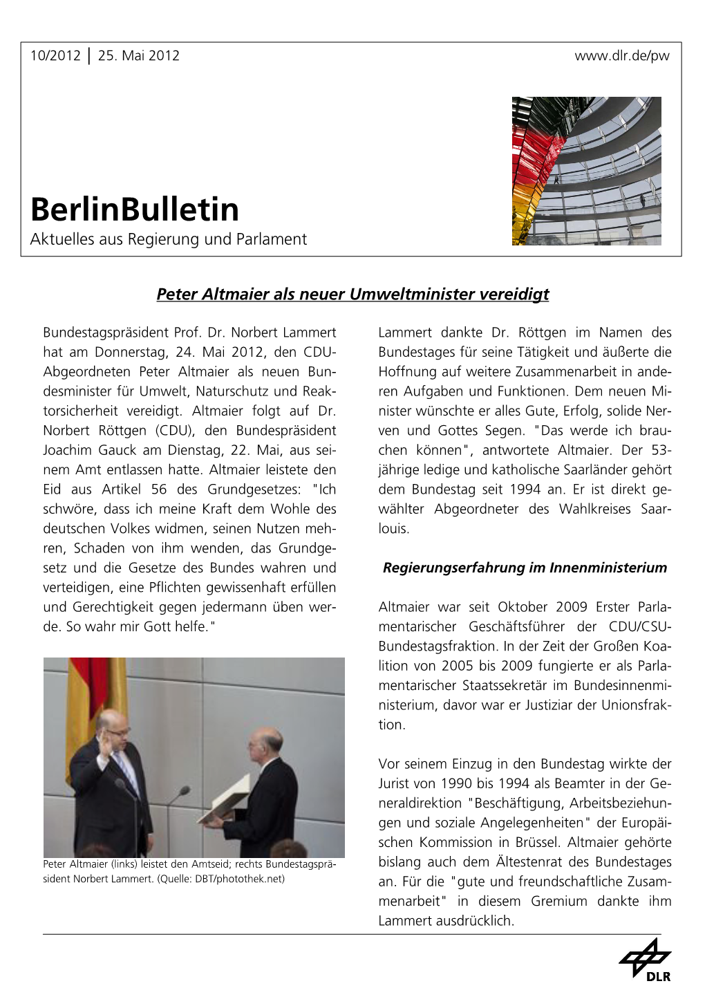 Berlinbulletin Aktuelles Aus Regierung Und Parlament