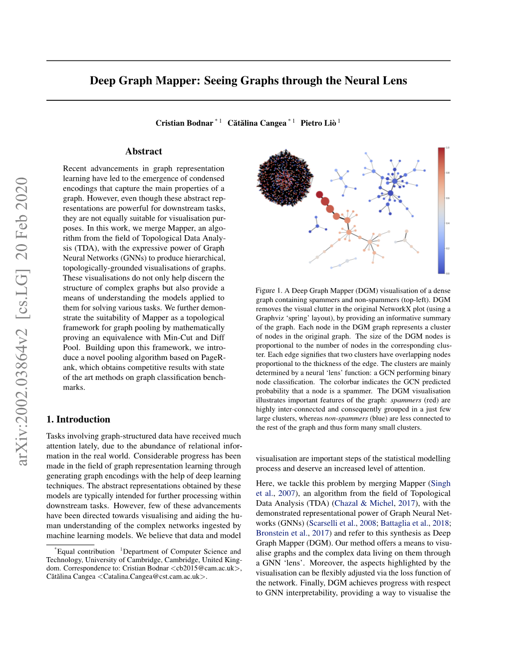 Deep Graph Mapper: Seeing Graphs Through the Neural Lens
