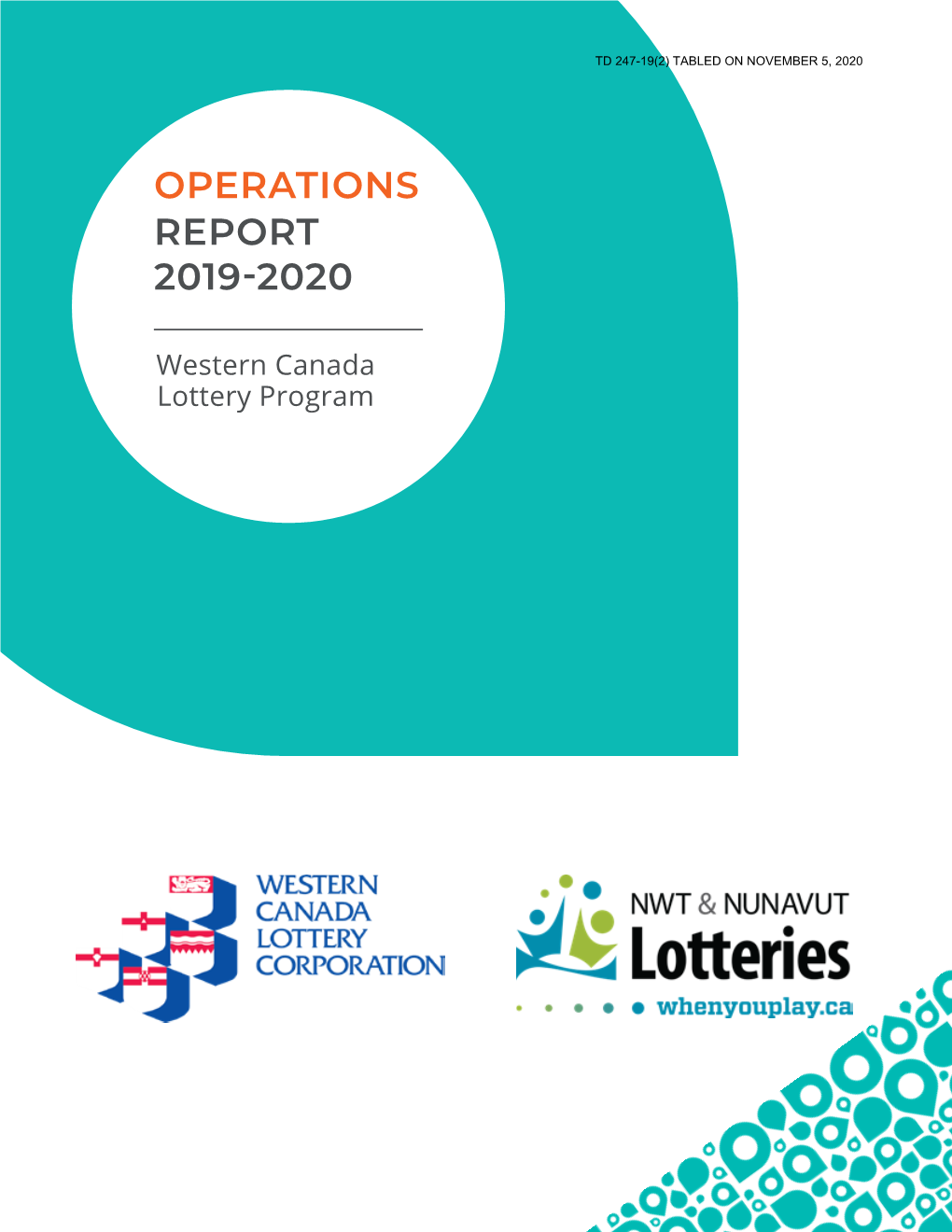 Operations Report 2019-2020 Western Canada Lottery Program