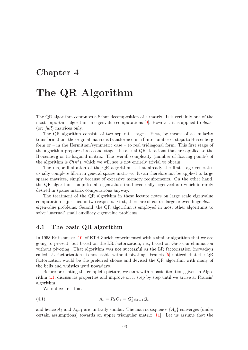The QR Algorithm