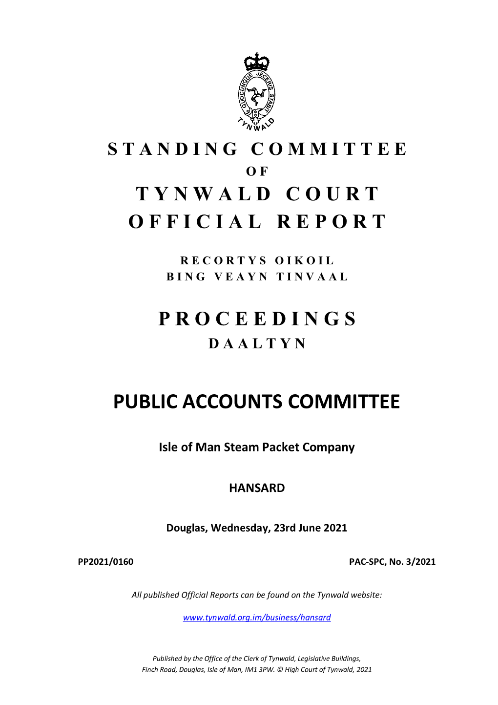 23 Jun 2021 Public Accounts Committee