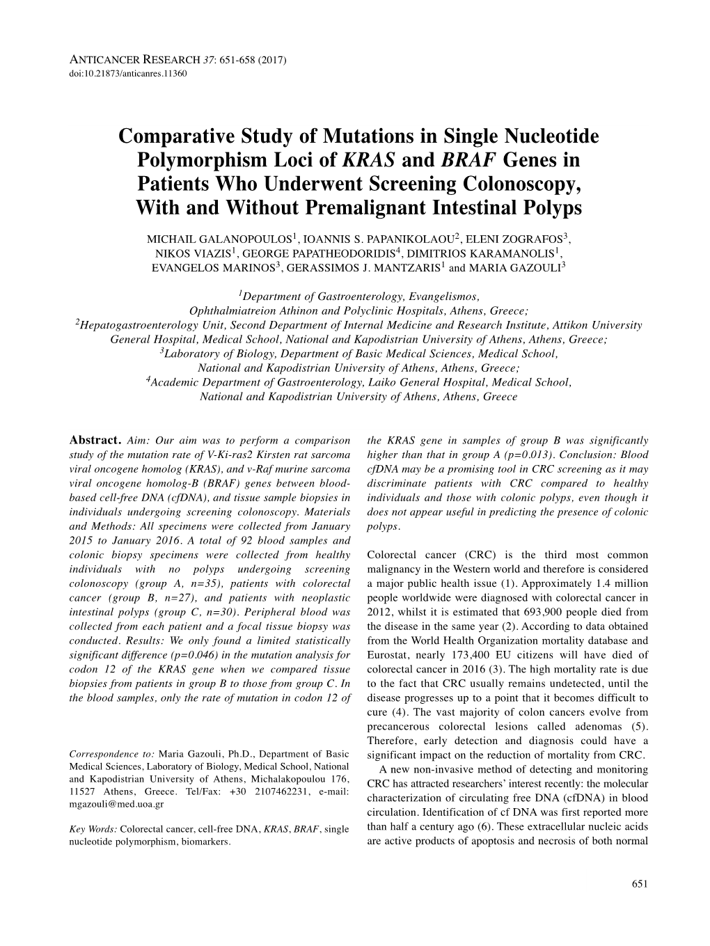 Comparative Study of Mutations in Single Nucleotide Polymorphism