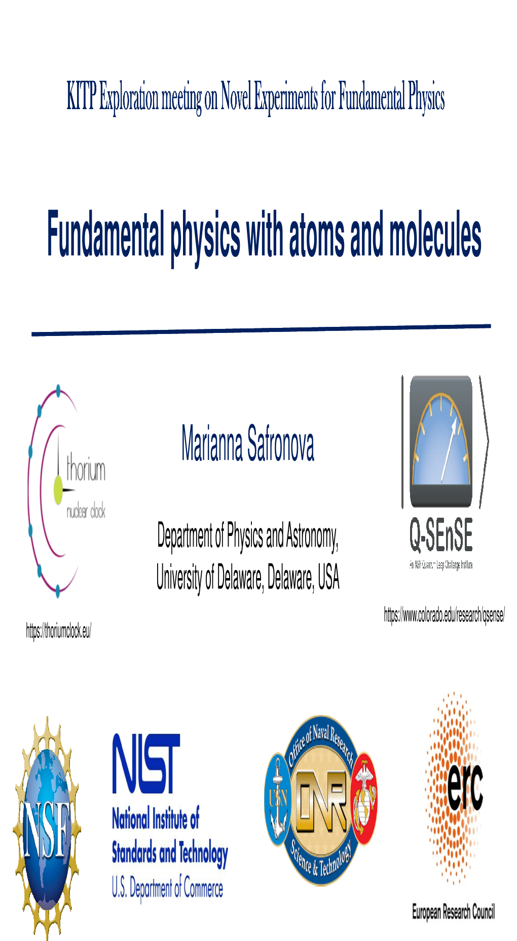 Fundamental Physics with Atoms and Molecules