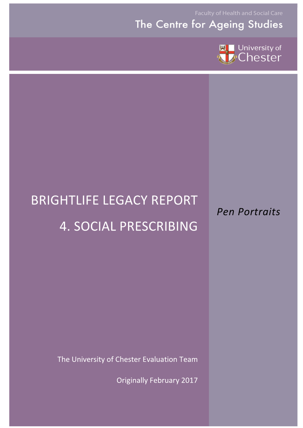 Brightlife Legacy Report 4. Social Prescribing