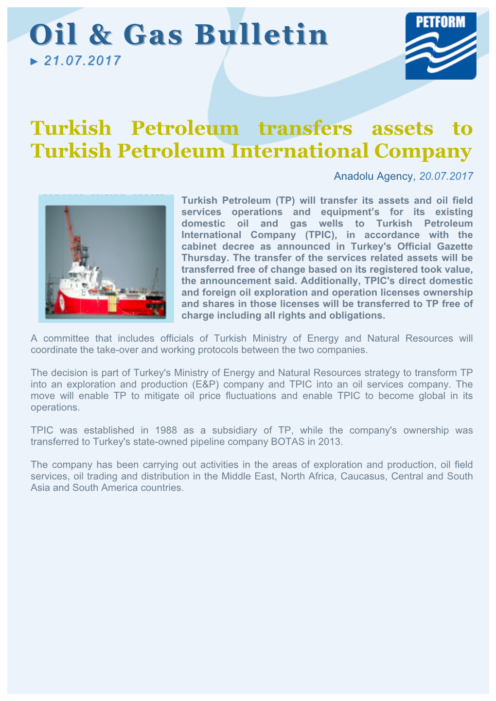 Oil & Gas Bulletin Oil & Gas Bulletin