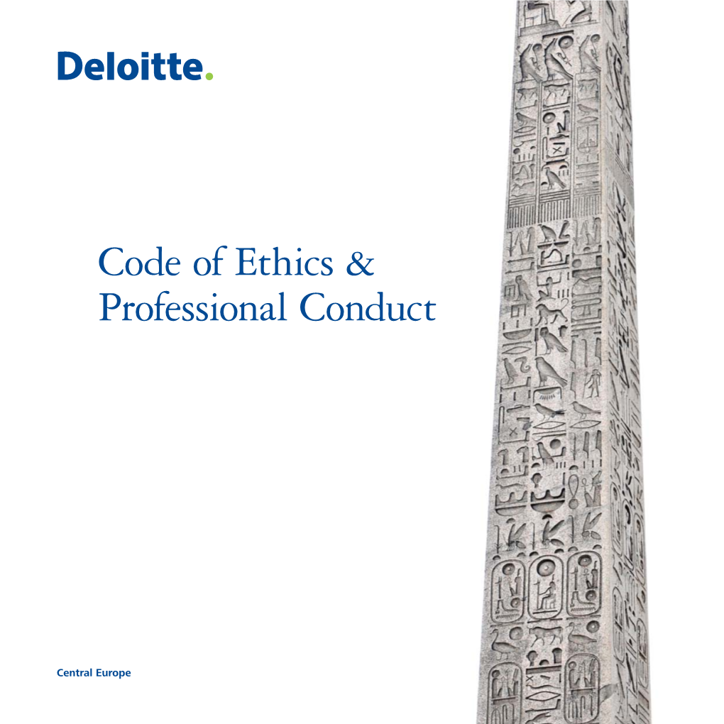 Code of Ethics & Professional Conduct