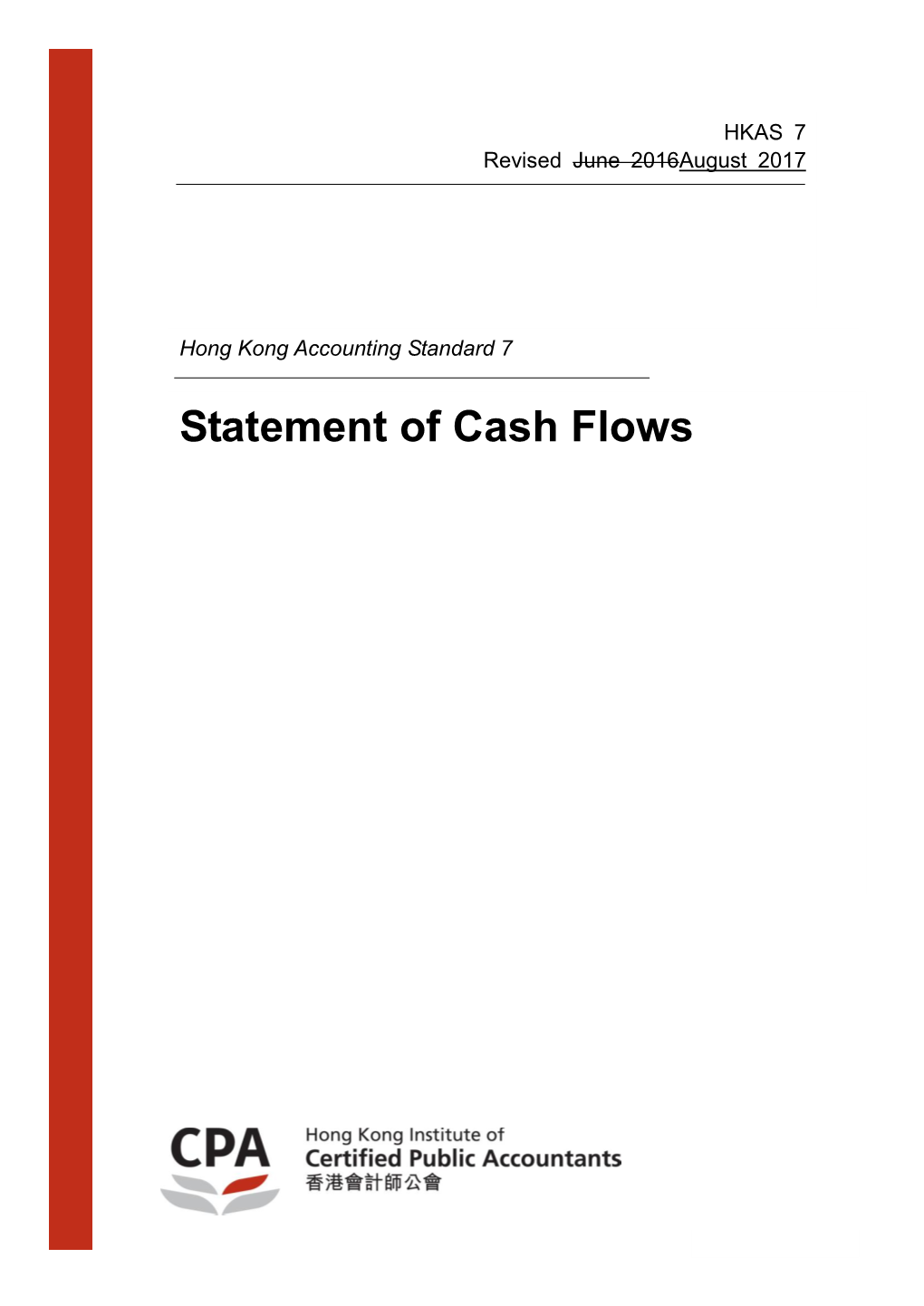 HKAS 7 Cash Flow Statements