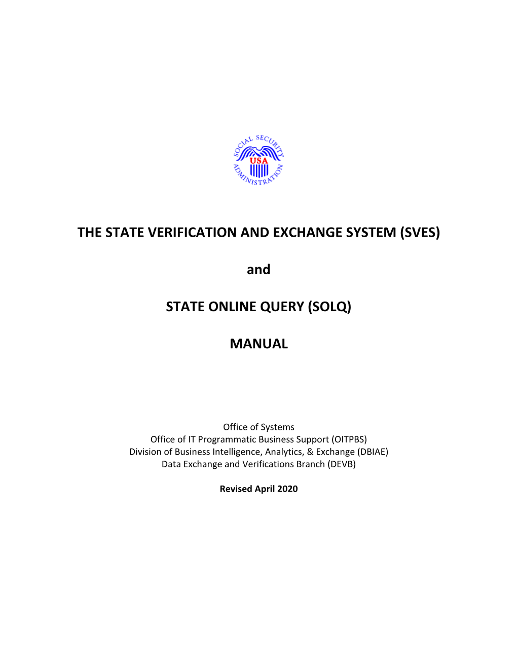 SVES-SOLQ Manual – Section - 1