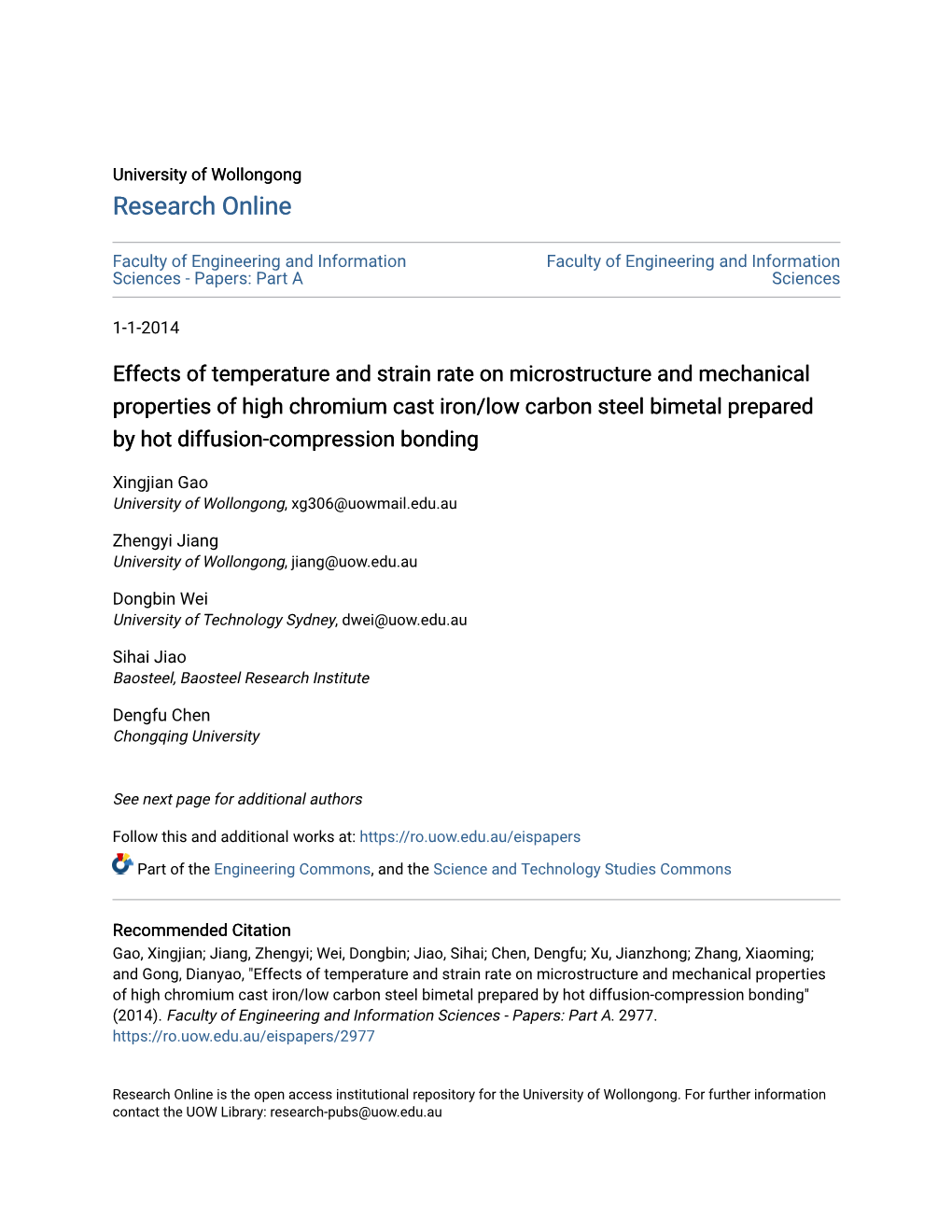 Effects of Temperature and Strain Rate on Microstructure and Mechanical