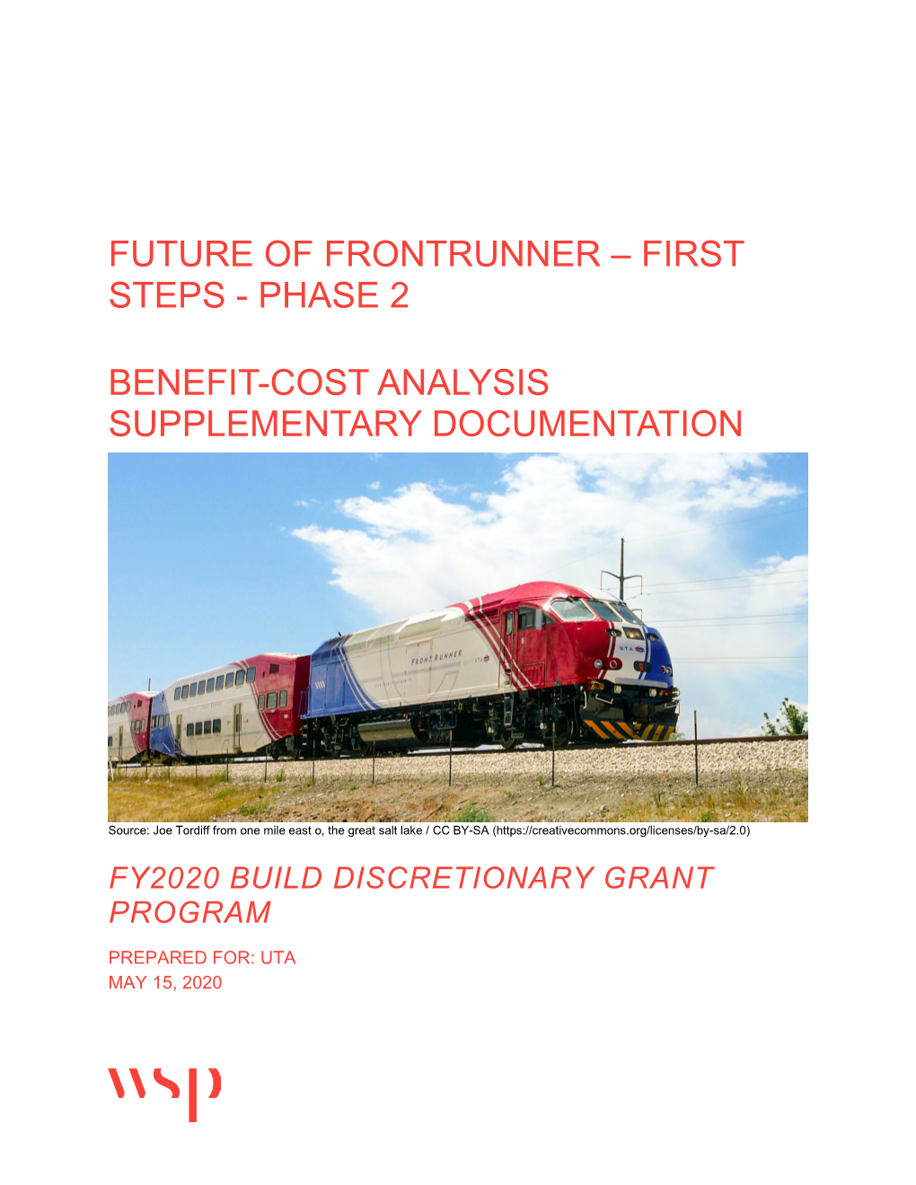 Future of Frontrunner – First Steps - Phase 2