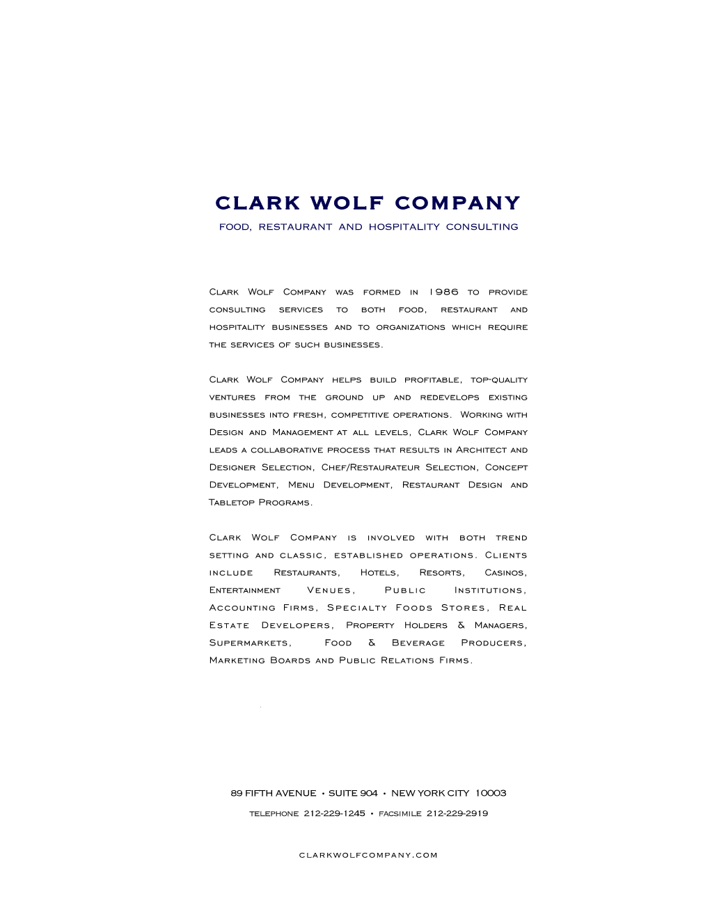 Clark Wolf Company