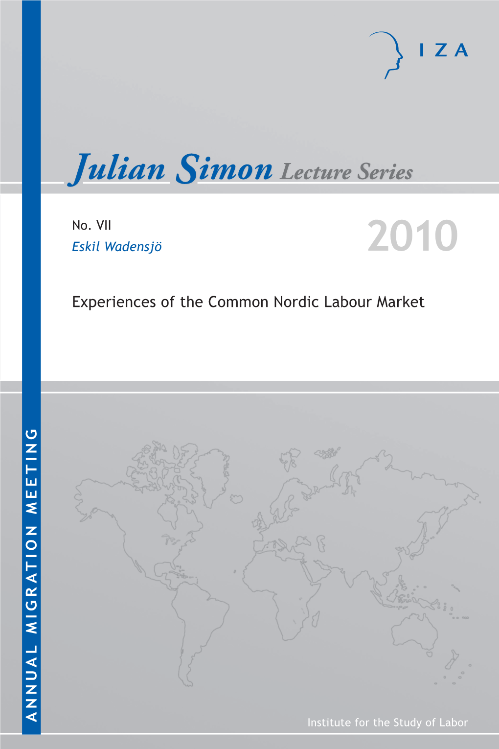 Julian Simon Lecture Series