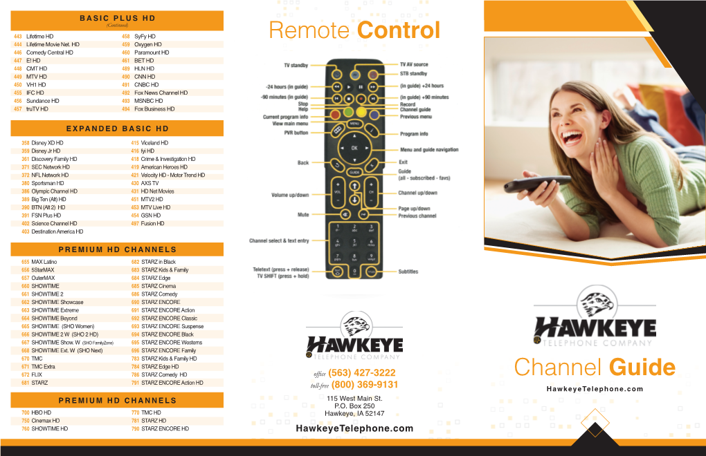 Channel Guide Remote Control