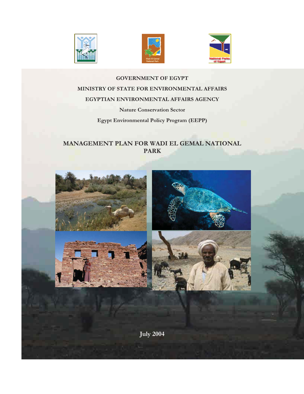 Management Plan for Wadi El Gemal National Park