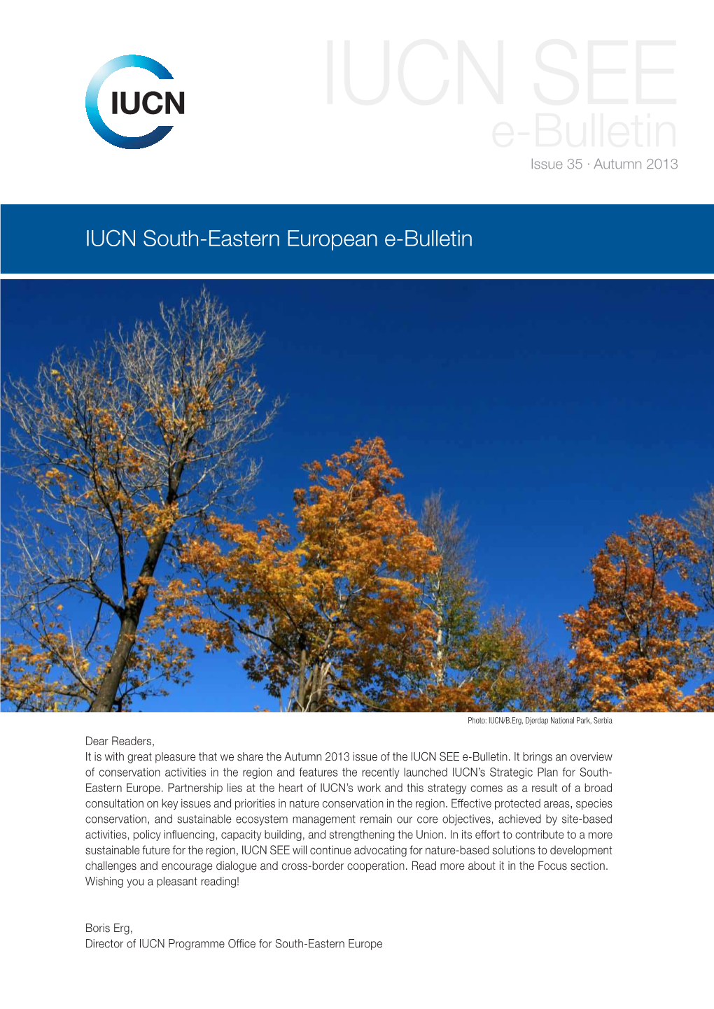 IUCN SEE E-Bulletin 35 (Autumn 2013)