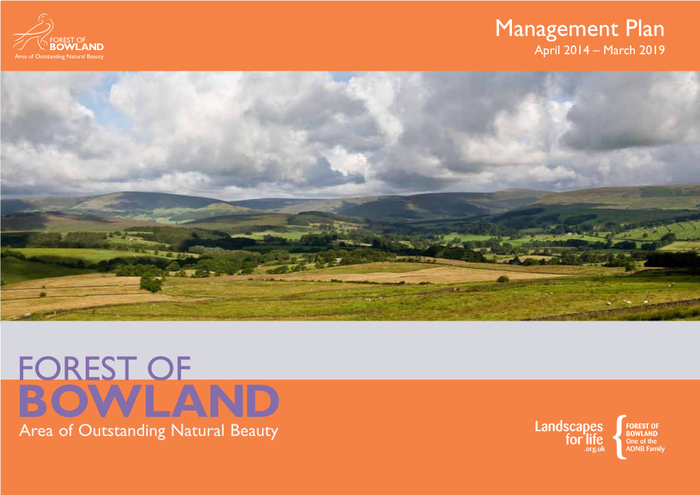 Forest of Bowland Management Plan 2014-2019