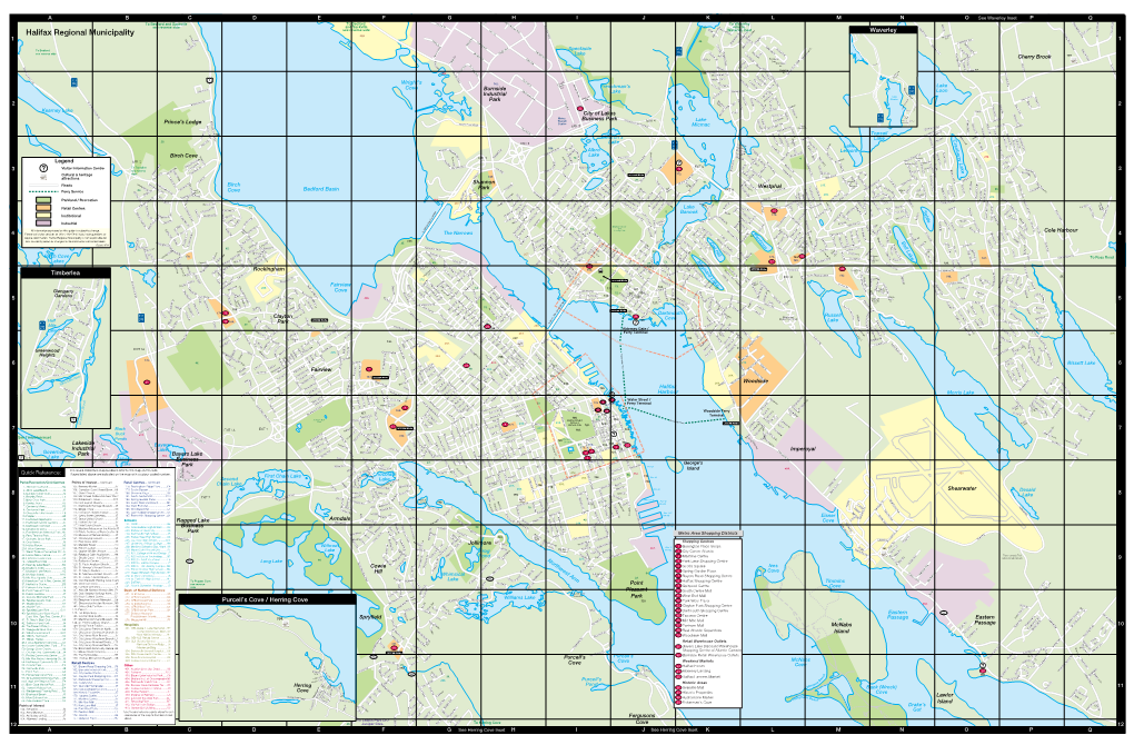 Map of Halifax and Dartmouth