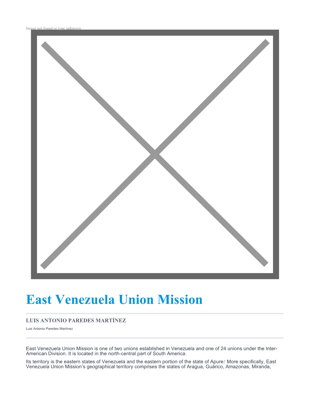 East Venezuela Union Mission