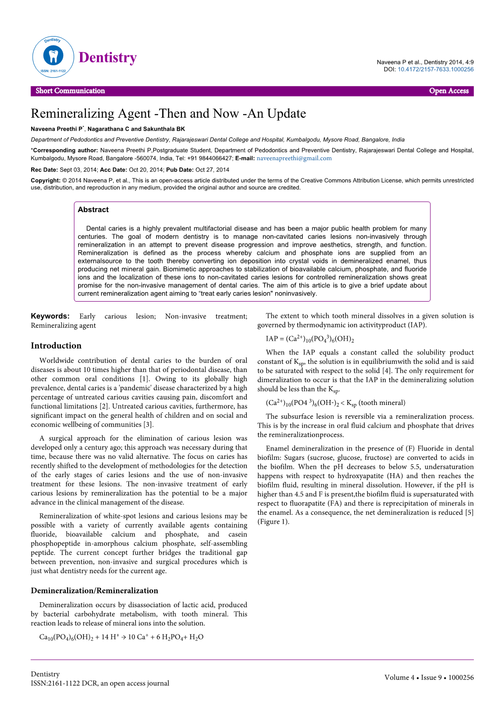 Remineralizing Agent