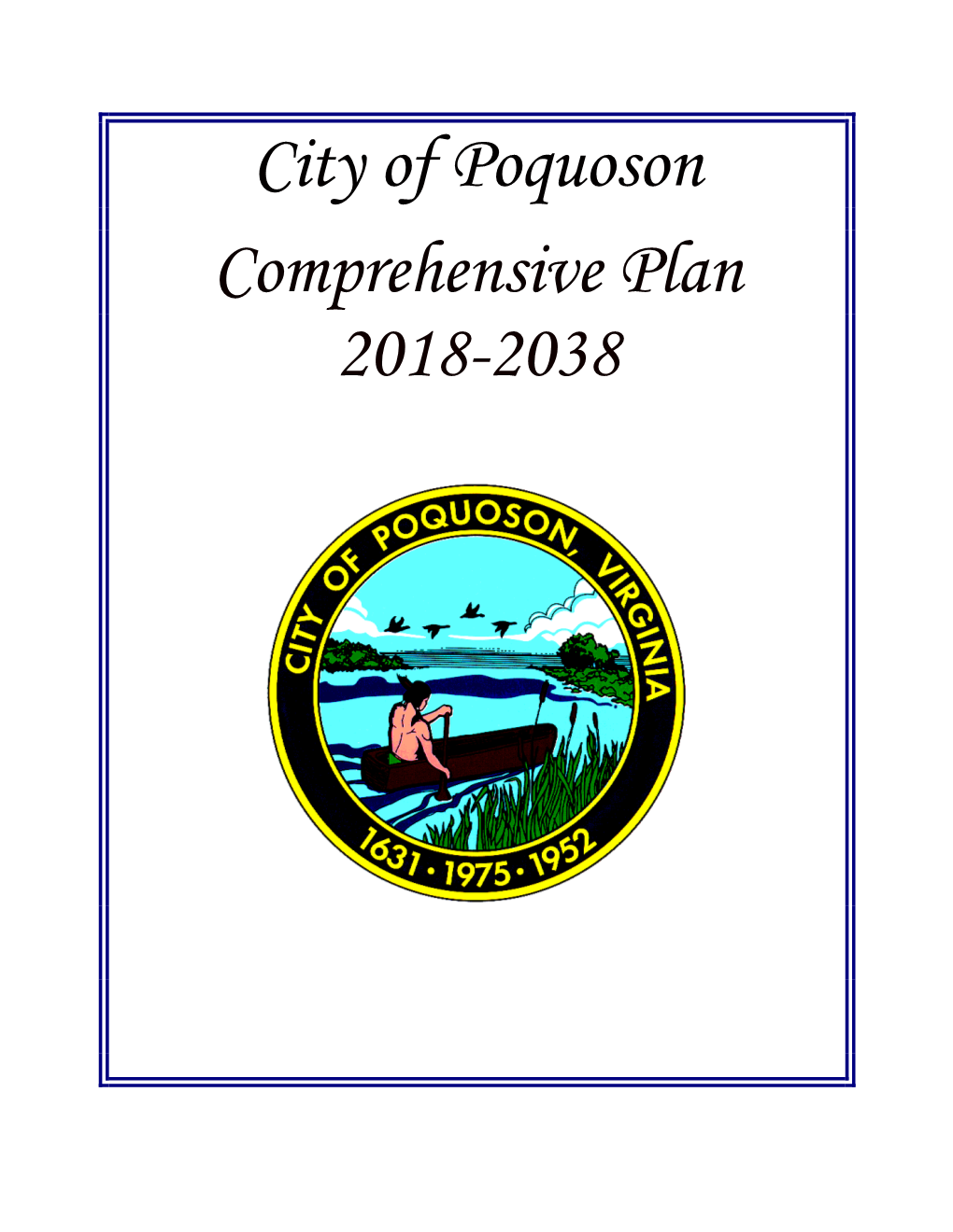City of Poquoson Comprehensive Plan 2018-2038