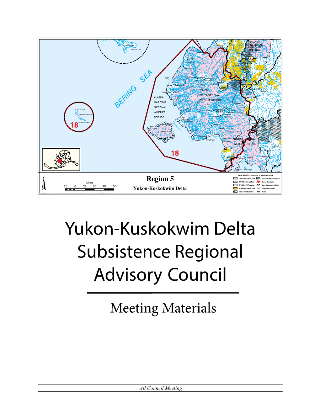 Yukon-Kuskokwim Delta Subsistence Regional Advisory Council