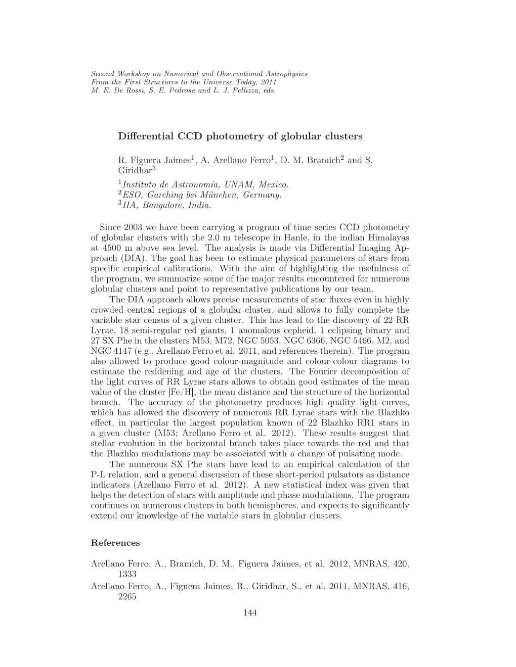 Differential CCD Photometry of Globular Clusters