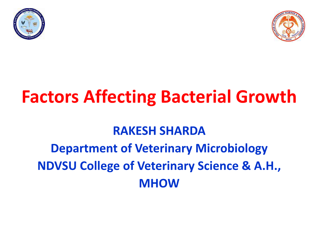 Bacterial Growth