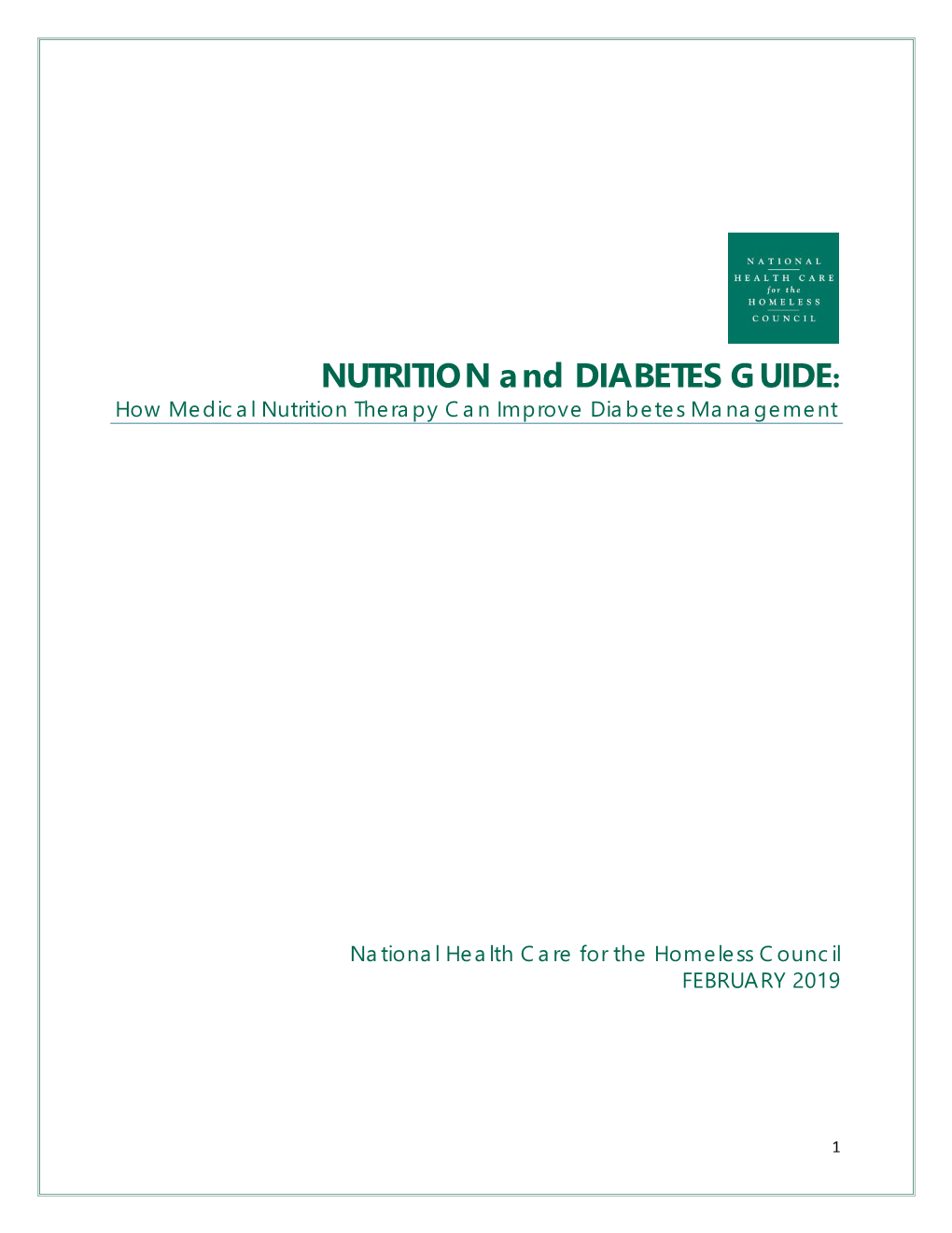 NUTRITION and DIABETES GUIDE: How Medical Nutrition Therapy Can Improve Diabetes Management