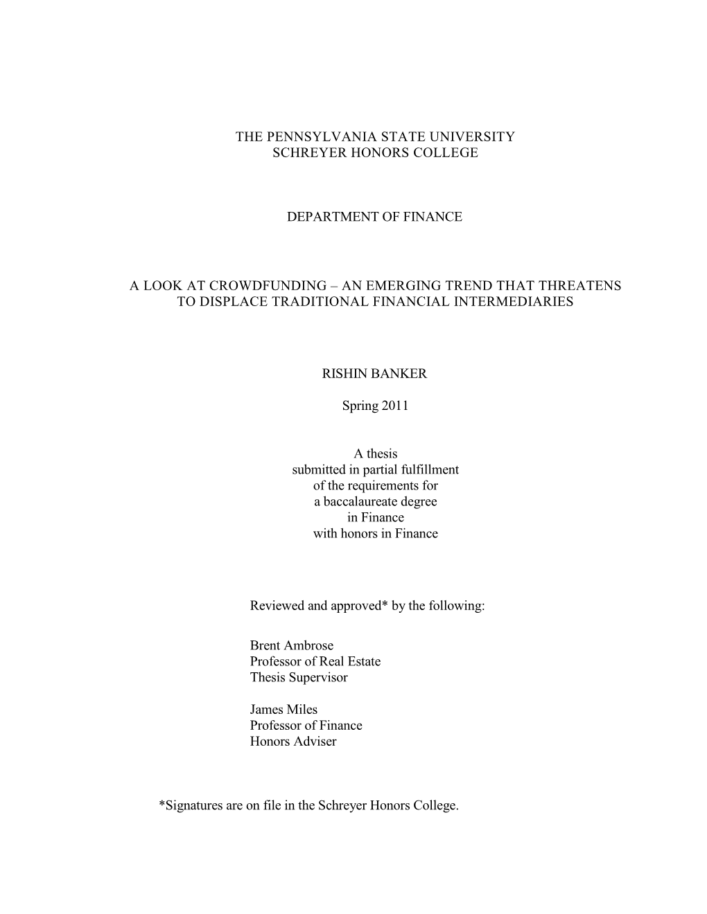 Open Thesis - Rishin Banker.Pdf