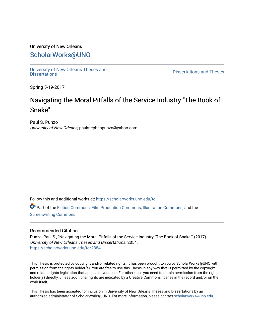 Navigating the Moral Pitfalls of the Service Industry "The Book of Snake"