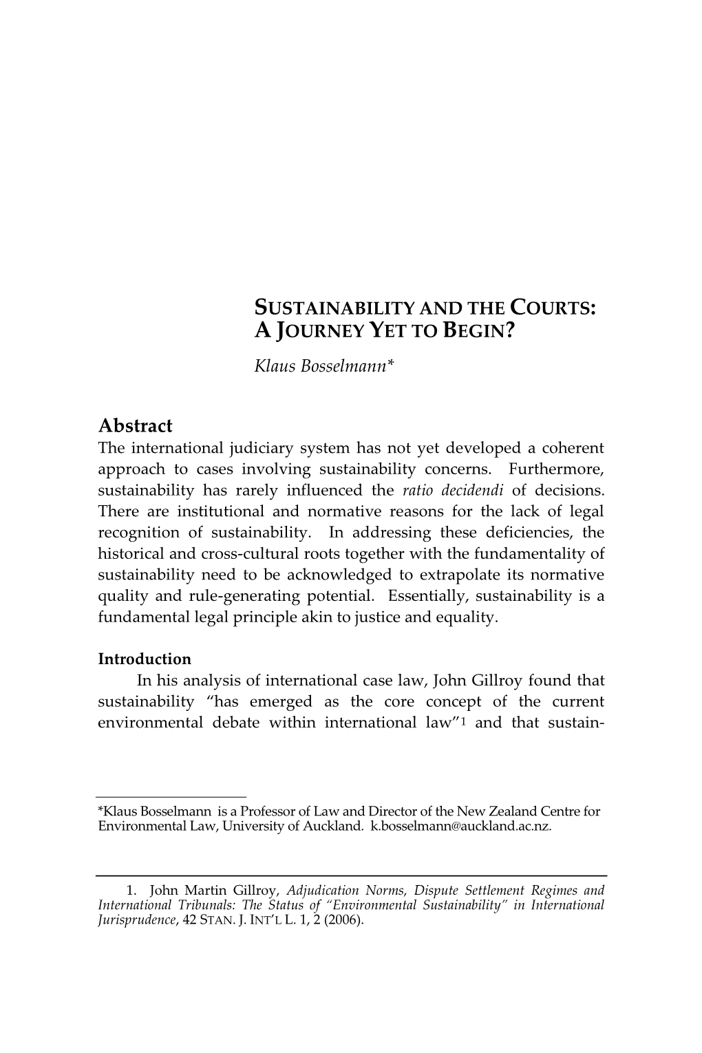 Sustainability and the Courts.Doc (Do Not Delete) 3/14/2011 3:09 Pm