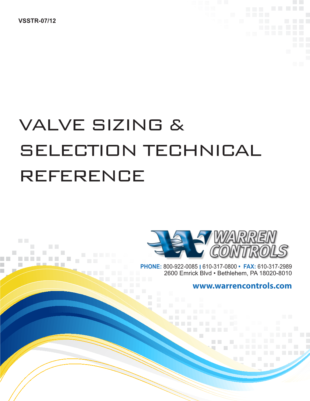 Valve Sizing & Selection Technical Reference