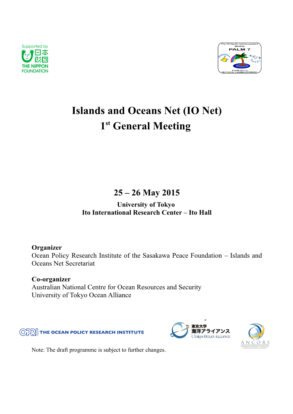 Islands and Oceans Net (IO Net)