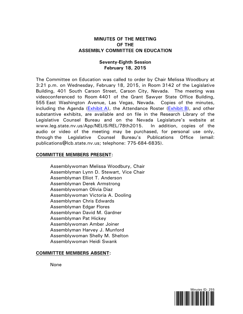 Committee on Education-February 18, 2015