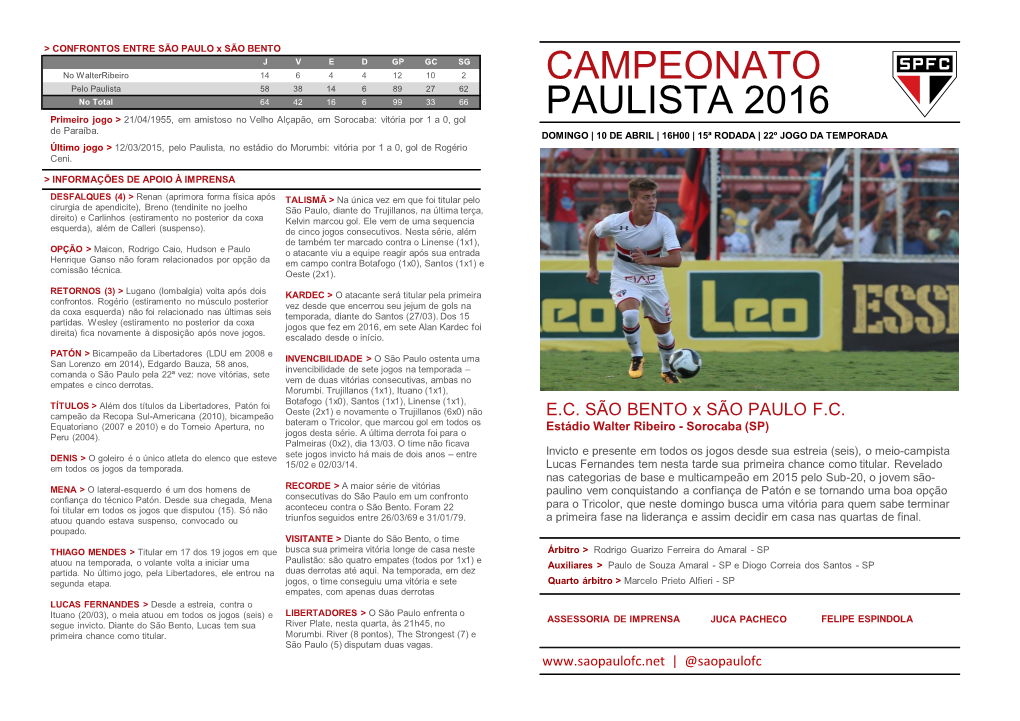 Paulista 2016 Campeonato