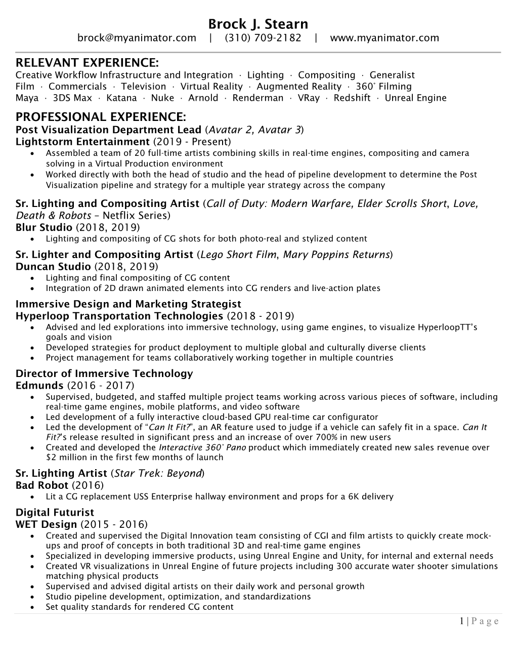 Resume (Word Format)