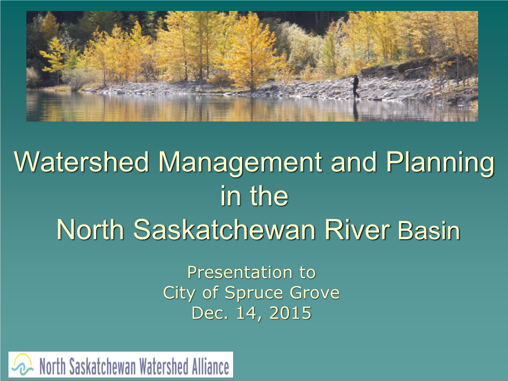 North Saskatchewan Watershed Alliance (NSWA)