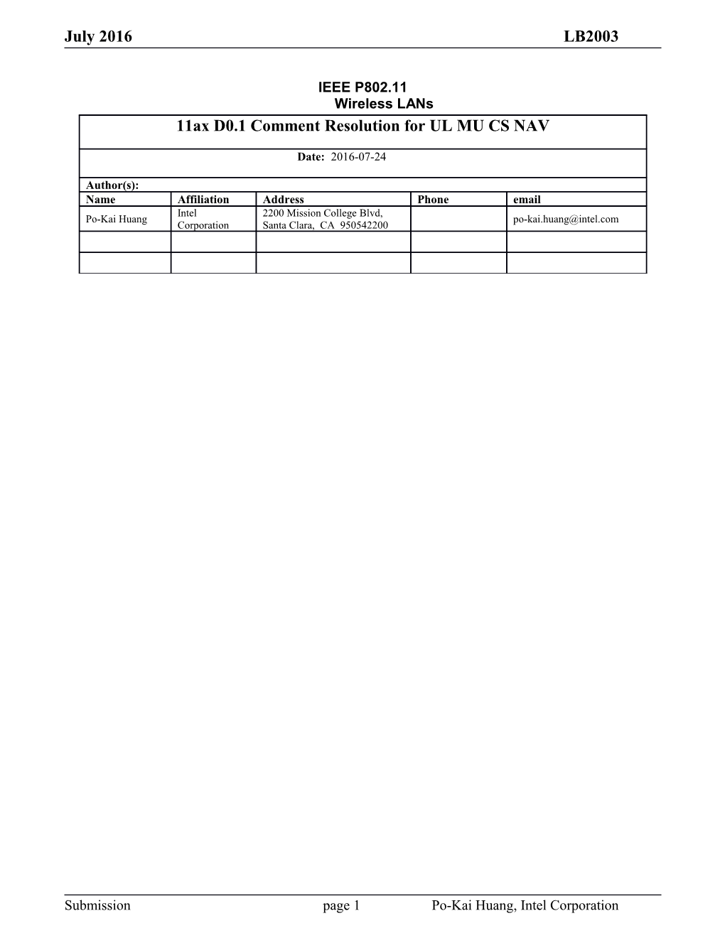 IEEE P802.11Wireless Lans s2