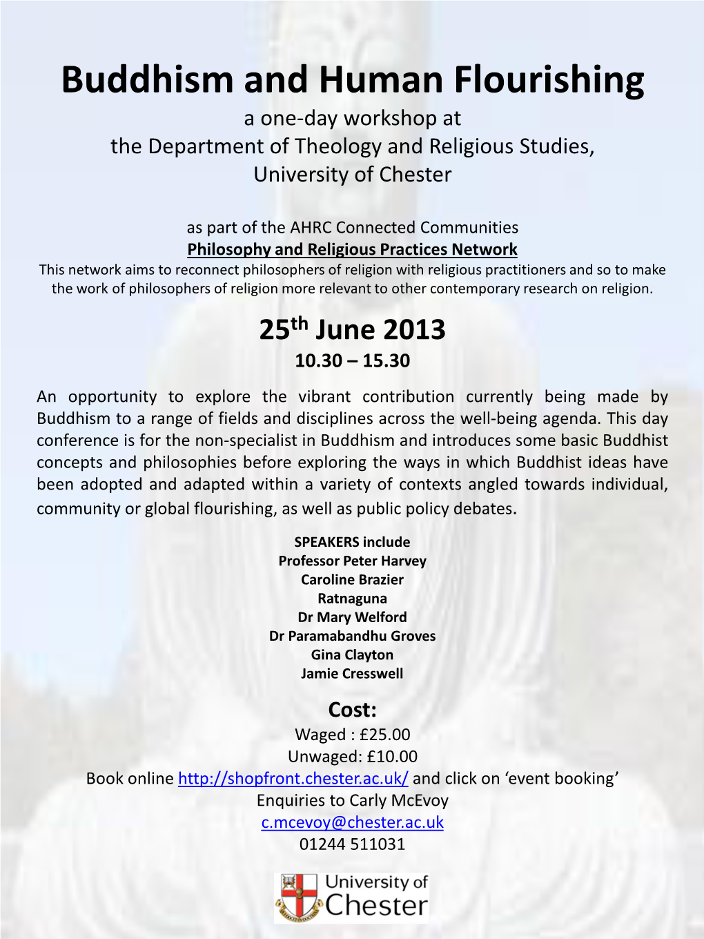 Buddhism and Human Flourishing Conference